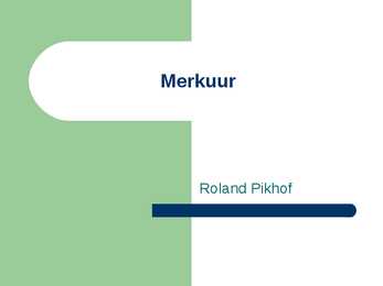 Füüsika - merkuur