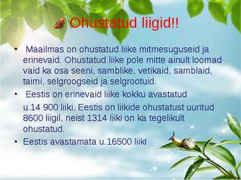 Liikide hävimine #3