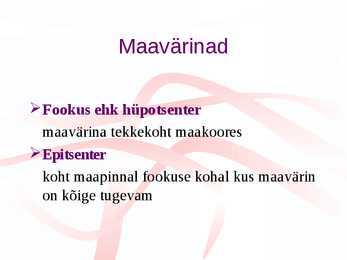 Maakera siseehitus ja areng #6