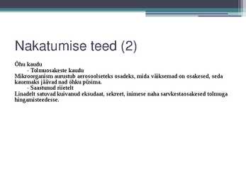 Bioloogilised ohutegurid töökeskkonnas #7