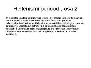 Vana-Kreeka #6