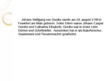 Johann Wolfgang von Goethe #2