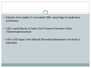 Betti Alver powerpoint #2