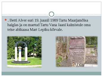 Betti Alver powerpoint #11