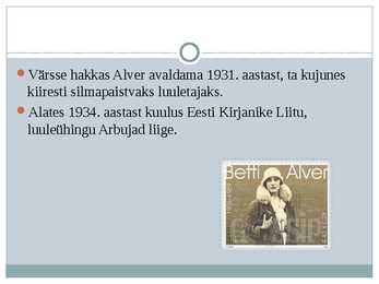 Betti Alver powerpoint #4