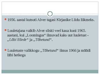 Betti Alver powerpoint #7