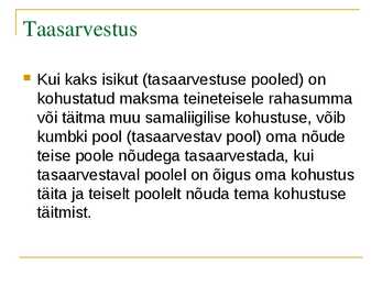 Võlaõigus #16