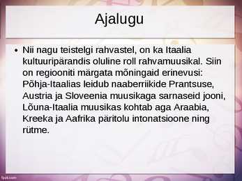 Itaalia muusika #3