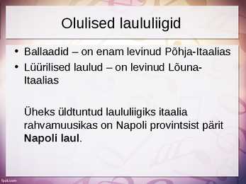 Itaalia muusika #4
