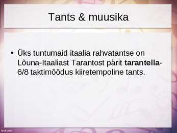Itaalia muusika #5