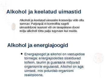 Ravimite mõju koos alkoholiga #7