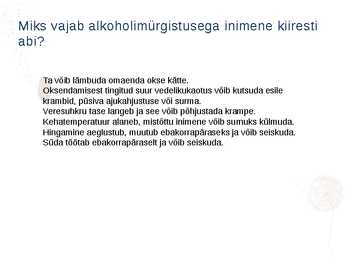 Ravimite mõju koos alkoholiga #10