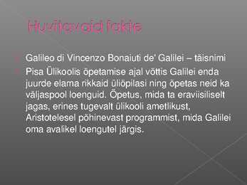 Galileo Galilei #15