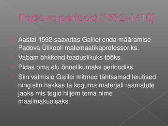 Galileo Galilei #6