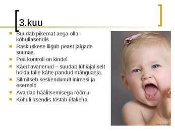 Lapse areng 0 kuud -1 aasta #4