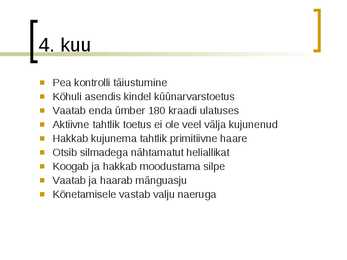 Lapse areng 0 kuud -1 aasta #5