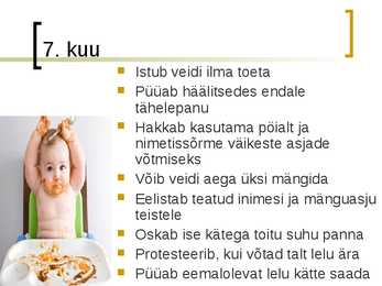Lapse areng 0 kuud -1 aasta #8