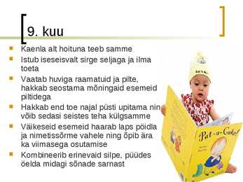 Lapse areng 0 kuud -1 aasta #10