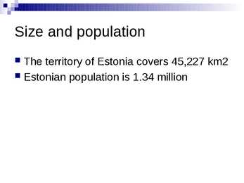 Estonia- ingliskeelne Power-Pointi esitlus #3