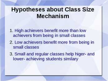 Esitlus-Do Small Classes Reduce #4