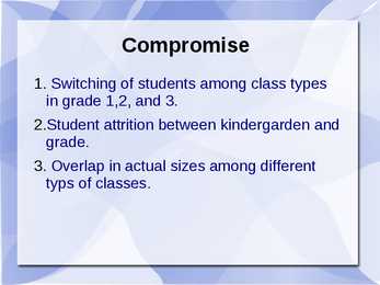 Esitlus-Do Small Classes Reduce #6