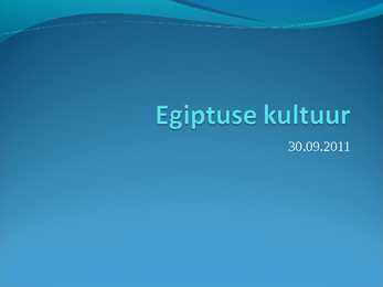 Egiptuse kultuur