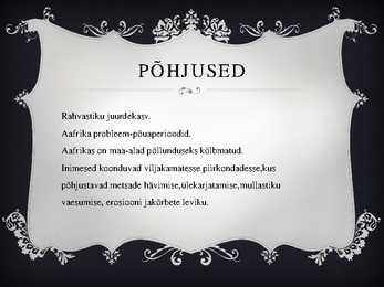 Maailma toiduprobleemid #11