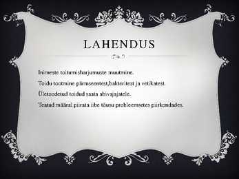 Maailma toiduprobleemid #16