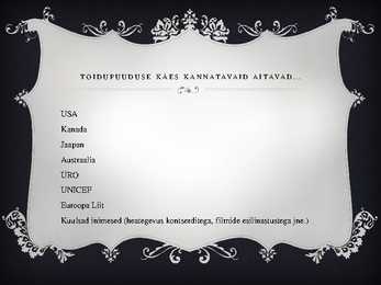 Maailma toiduprobleemid #18