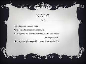 Maailma toiduprobleemid #7