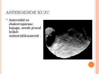 Mis on asteroidid ja kuidas tekkisid #13