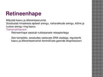 Vitamiinide mõju ainevahetusele #5