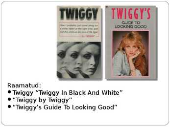 Esitlus moeikoon Twiggy #7