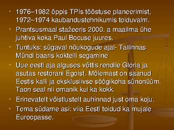 Kuulsaimad kokad Eestis-Prantsusmaal-Inglismaal #5
