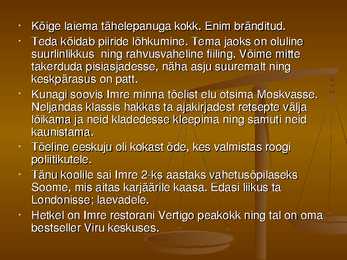 Kuulsaimad kokad Eestis-Prantsusmaal-Inglismaal #7