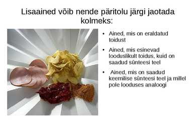 Toiduainete keemia #11