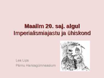 20-sajandi algus