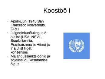 Rahvusvahelised suhted 20-sajandil #17