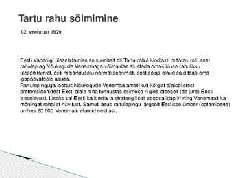 Eesti Vabariigi kultuurisündmus 1918-1940 #3