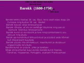 Itaalia ja Hispaania barokkmaalikunst 17 sajandil #2
