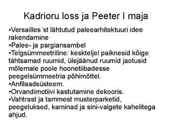 Hilisbarokk ja rokokoo Eestis #2
