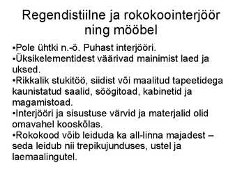 Hilisbarokk ja rokokoo Eestis #11