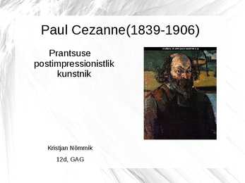 Paul Cezanne elulugu