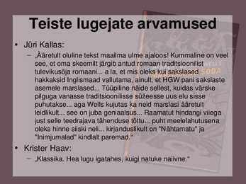 Raamatuesitlus-Maailmade sõda #15