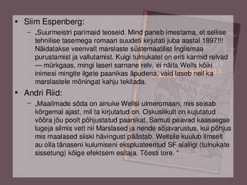 Raamatuesitlus-Maailmade sõda #16
