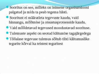 Juhtimispsühhloogia #3