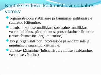 Juhtimispsühhloogia #8