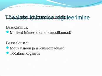 Juhtimispsühhloogia #9