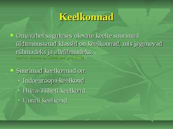 Maailma keeled ja keelkonnad #6