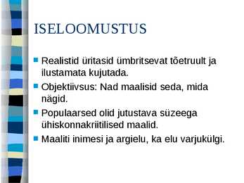 Realismi iseloomustus #3